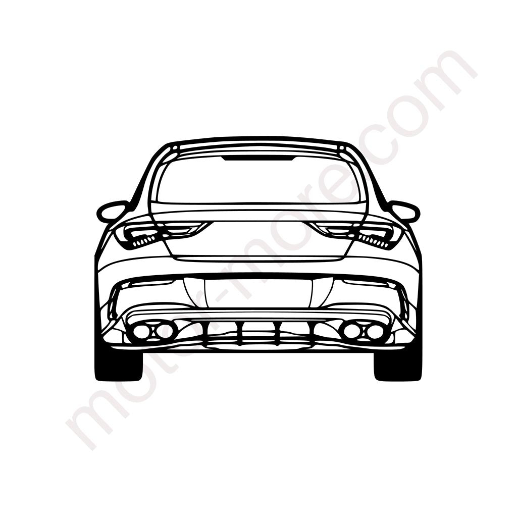 CLA 2023 Heck Metall-Silhouette