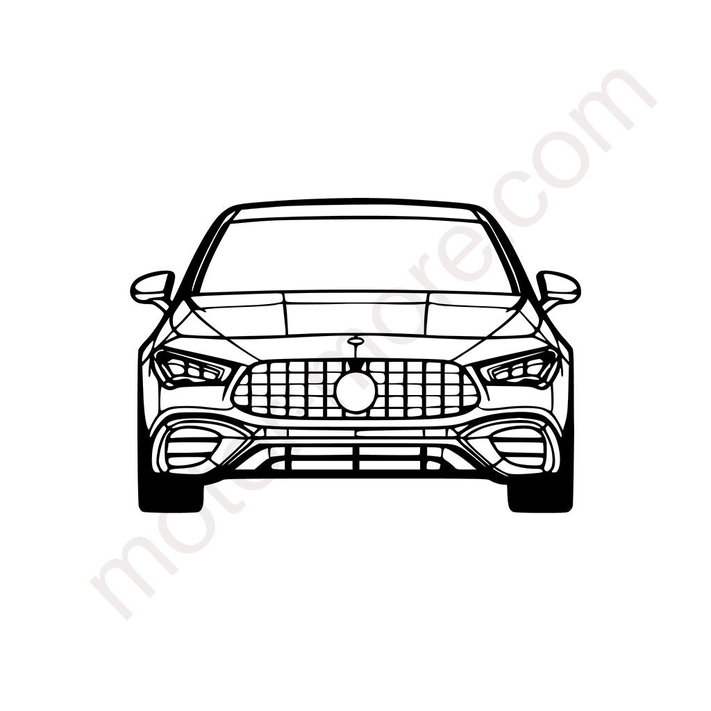 CLA 2023 Front Metall-Silhouette