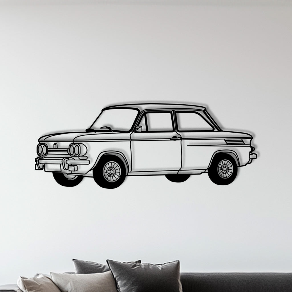 NSU TT – Metall-Silhouette