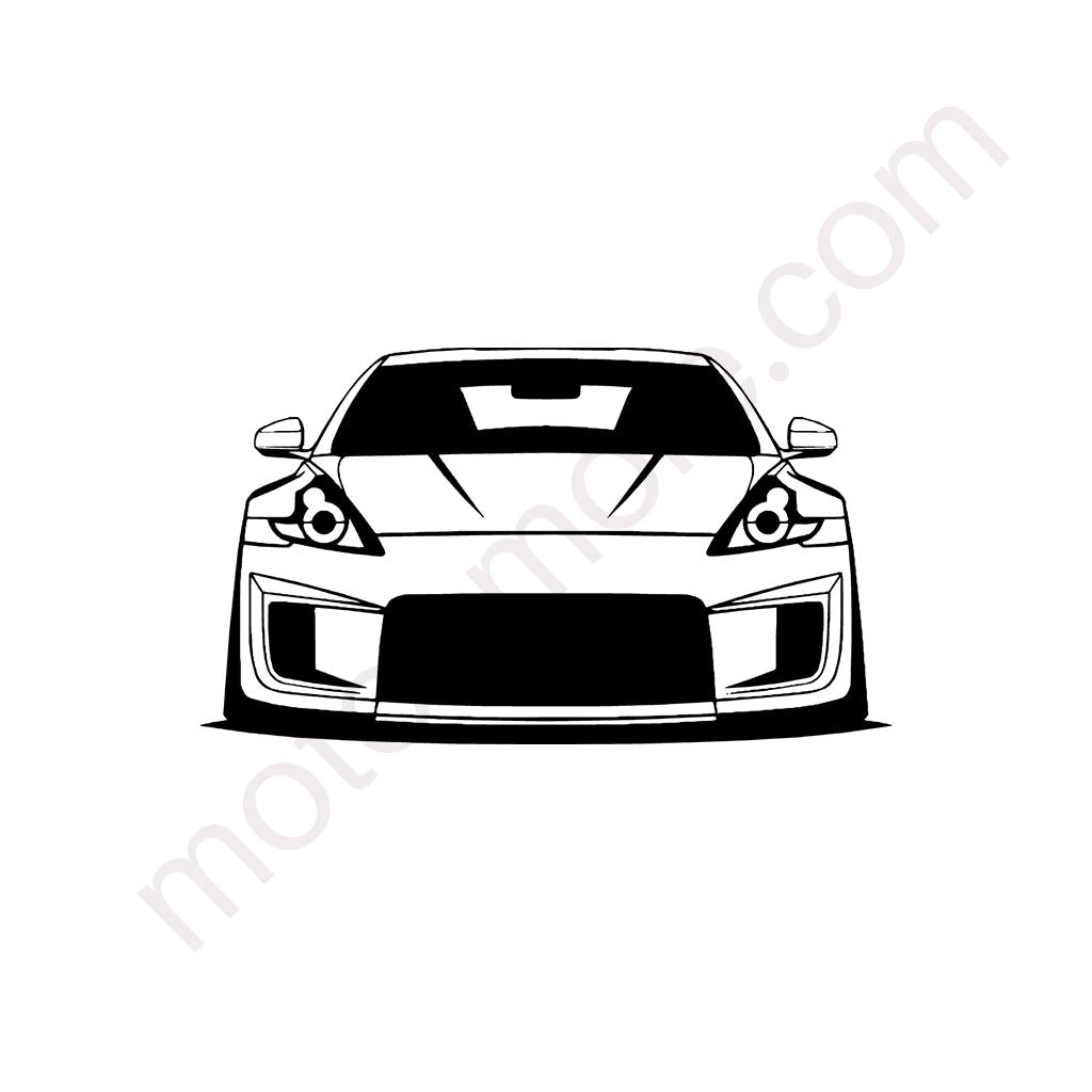 370Z Front Metall-Silhouette