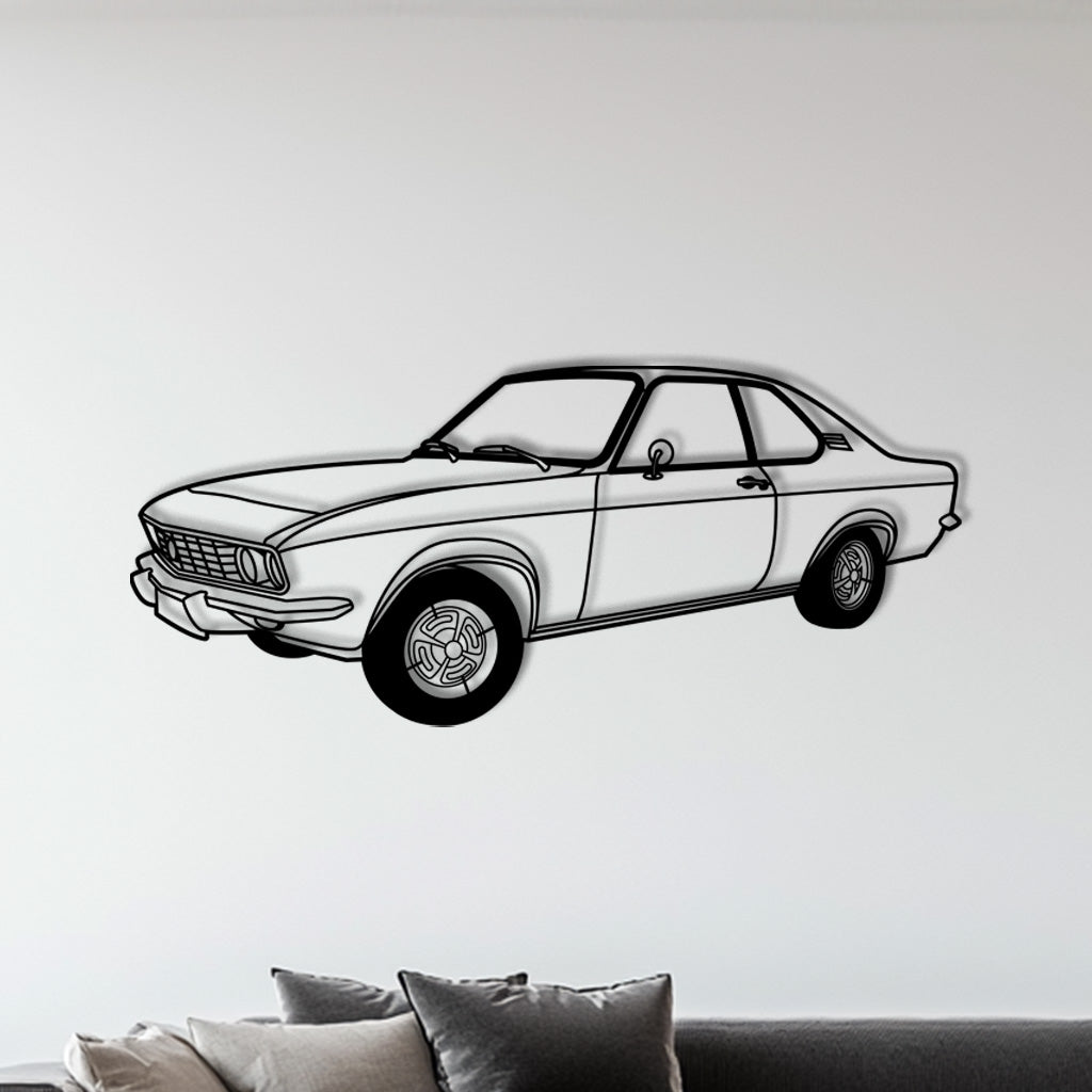 Manta A – Metall-Silhouette