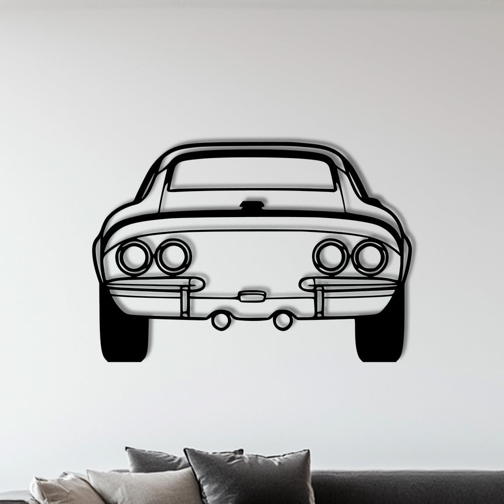 GT 1970 Heck Metall-Silhouette