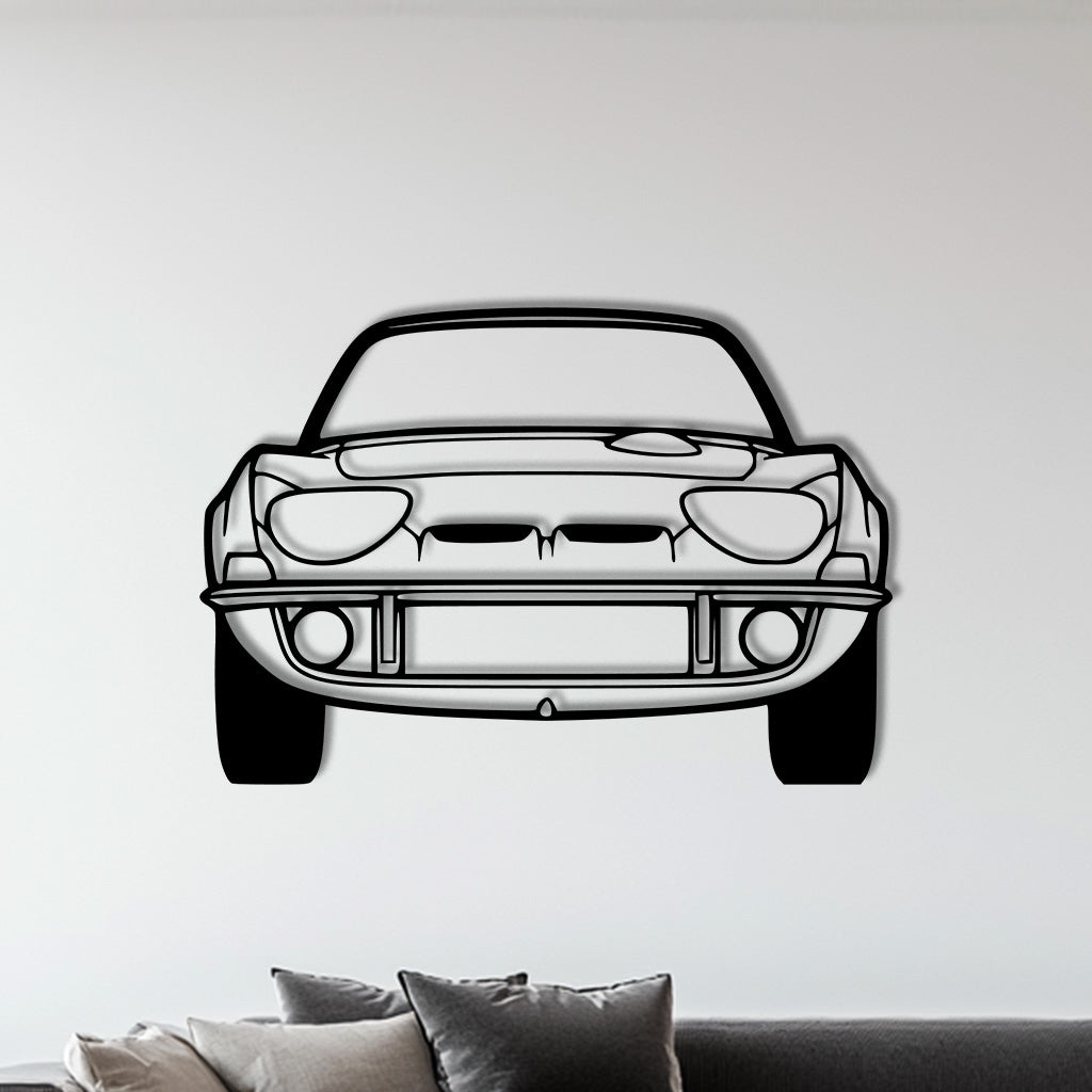 GT 1970 Front Metall-Silhouette