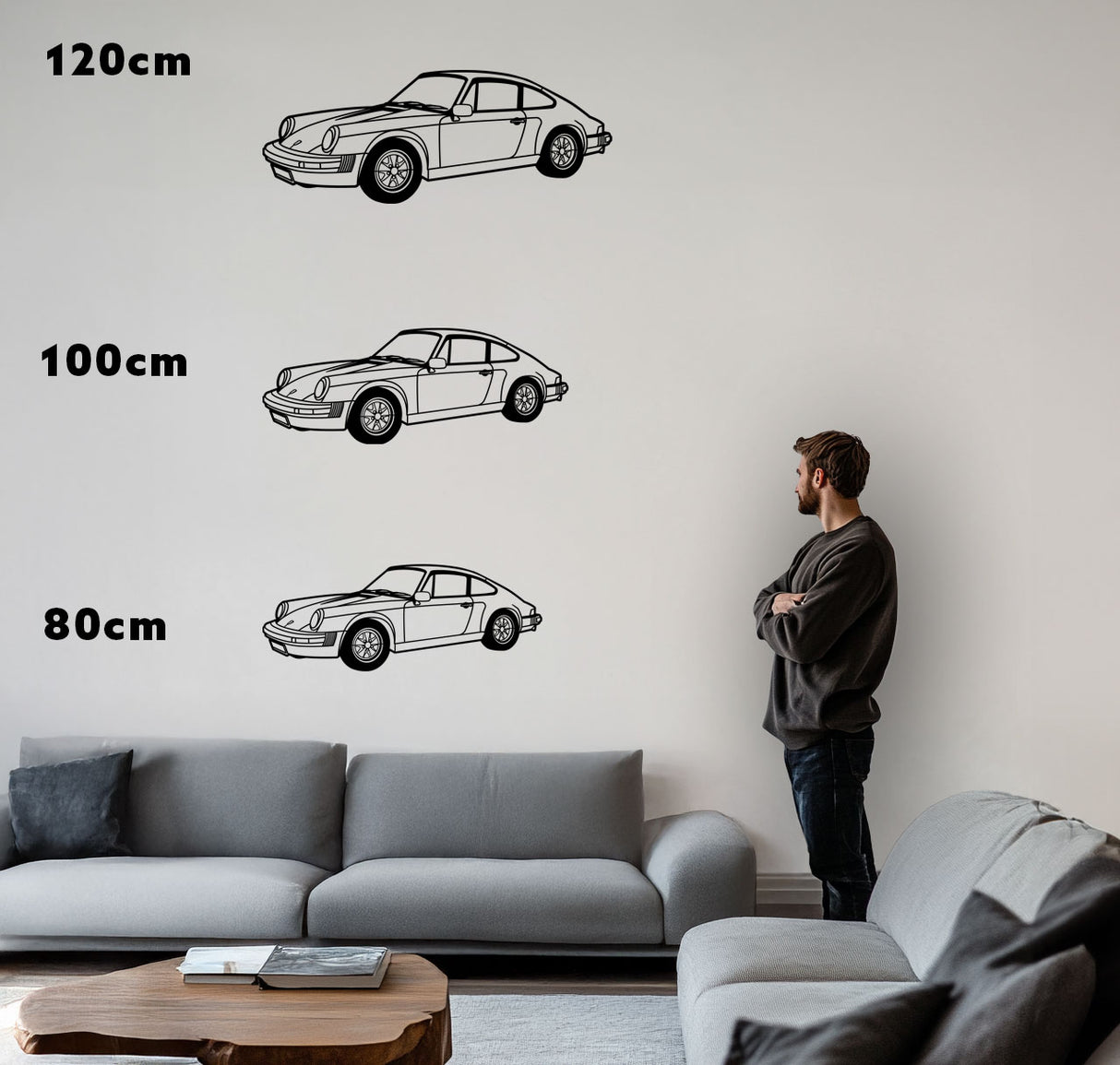 911 G-Modell – Metall-Silhouette