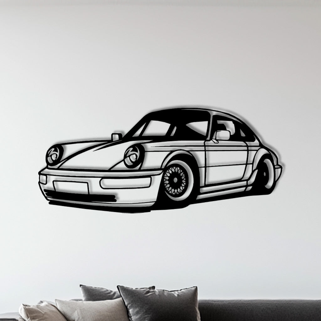 964 (getunte Version) – Metall-Silhouette