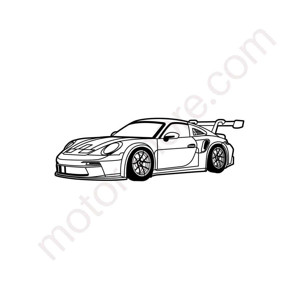 GT3 Cup – Metall-Silhouette