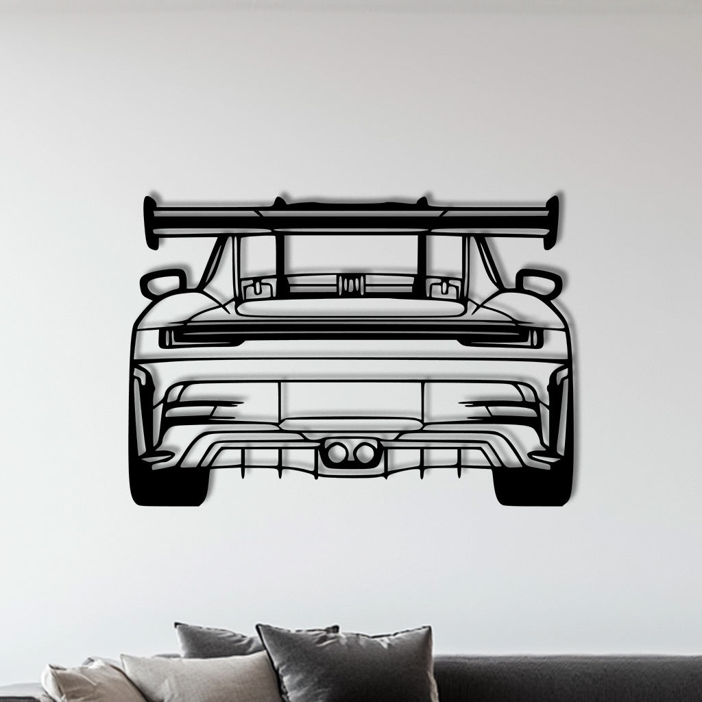 911 GT3 RS (992) Heck Metall-Silhouette