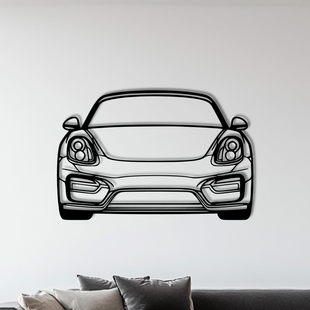 981 Boxster Front Metall-Silhouette