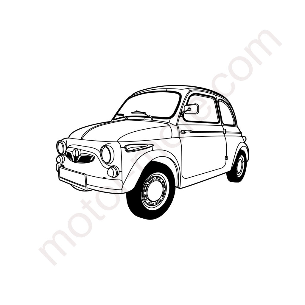 P 500 – Metall-Silhouette