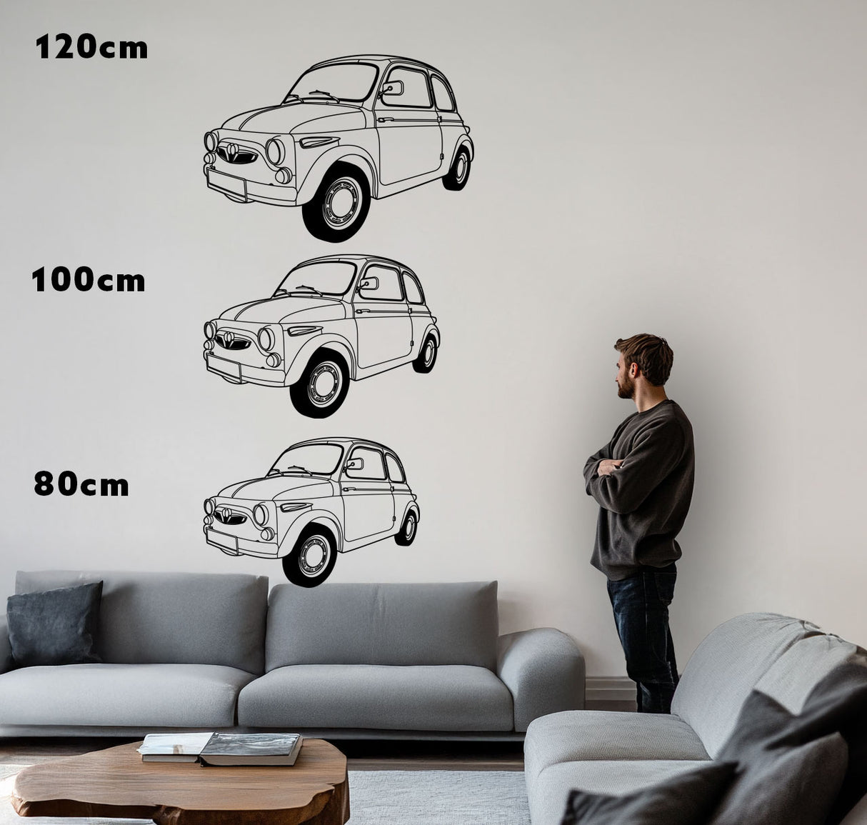 P 500 – Metall-Silhouette