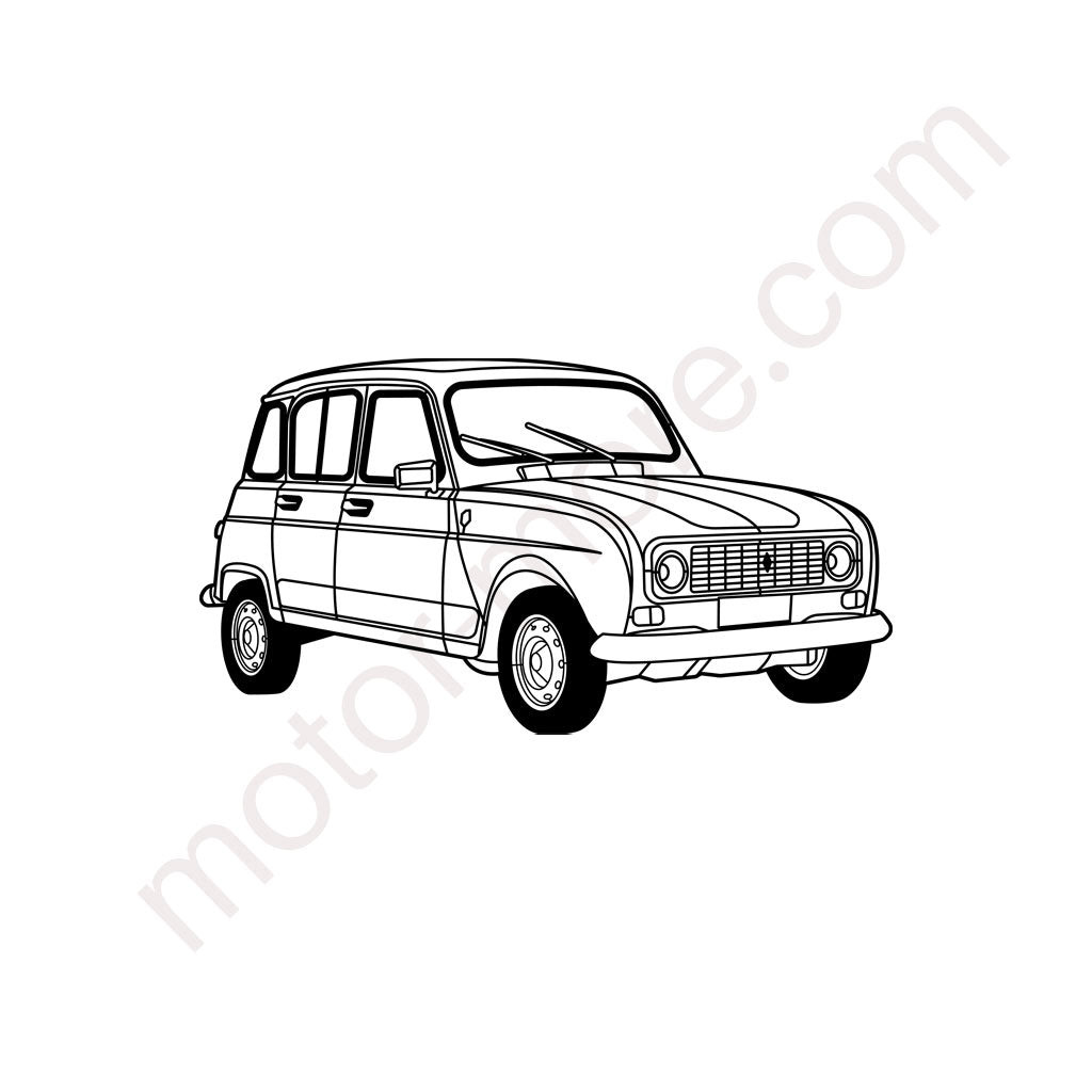 R4 – Metall-Silhouette