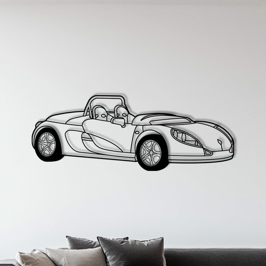 Sport Spider – Metall-Silhouette