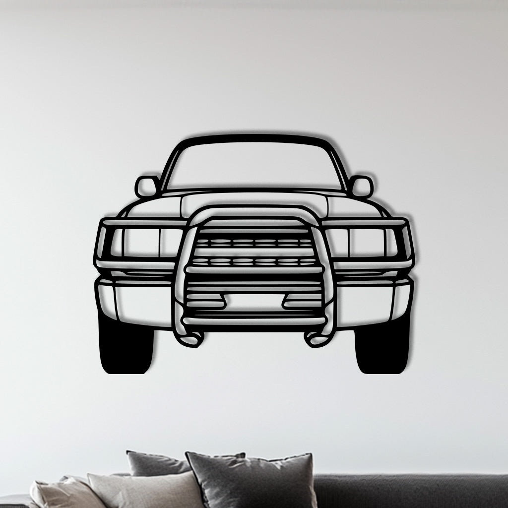 Landcruiser Front Metall-Silhouette