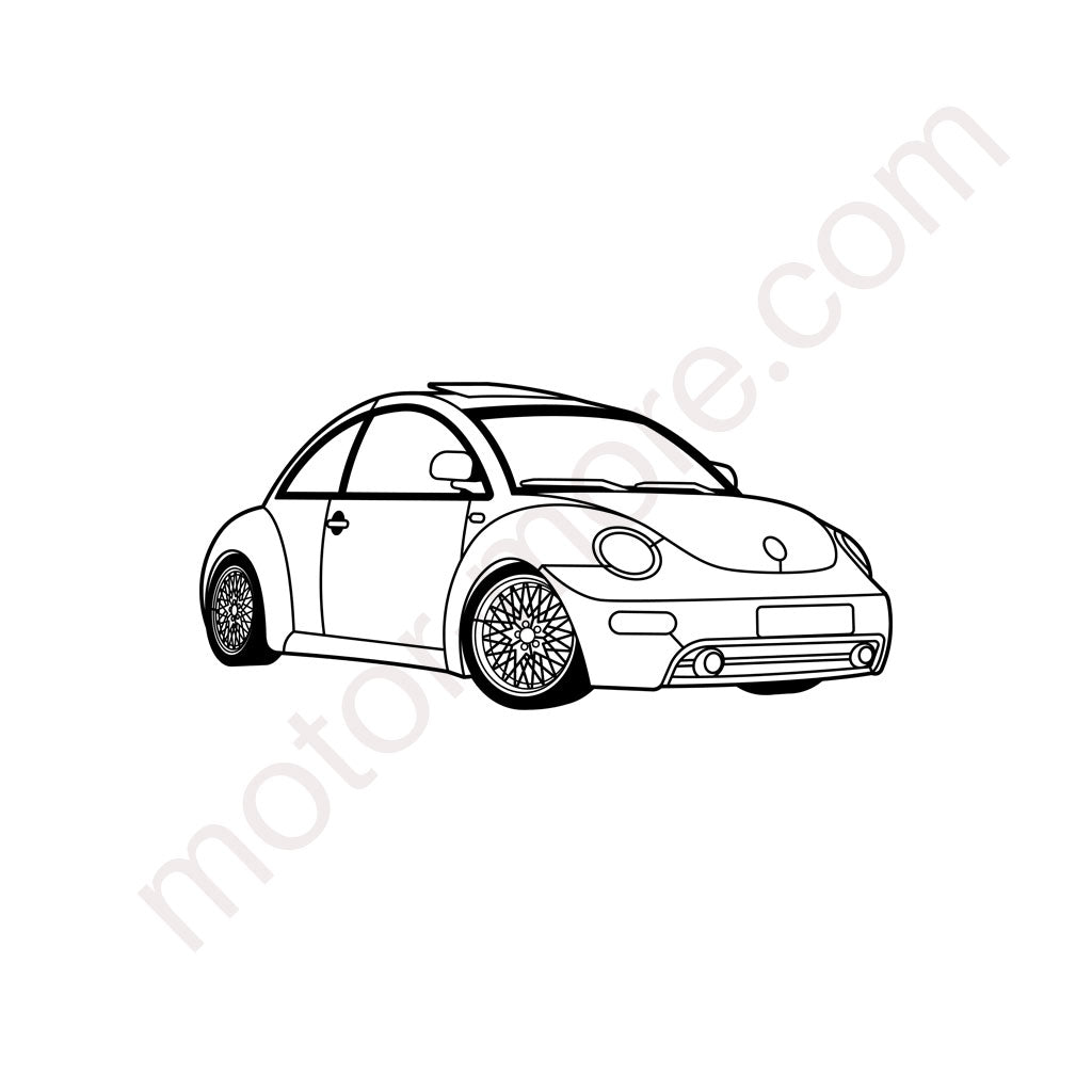 Beetle – Metall-Silhouette