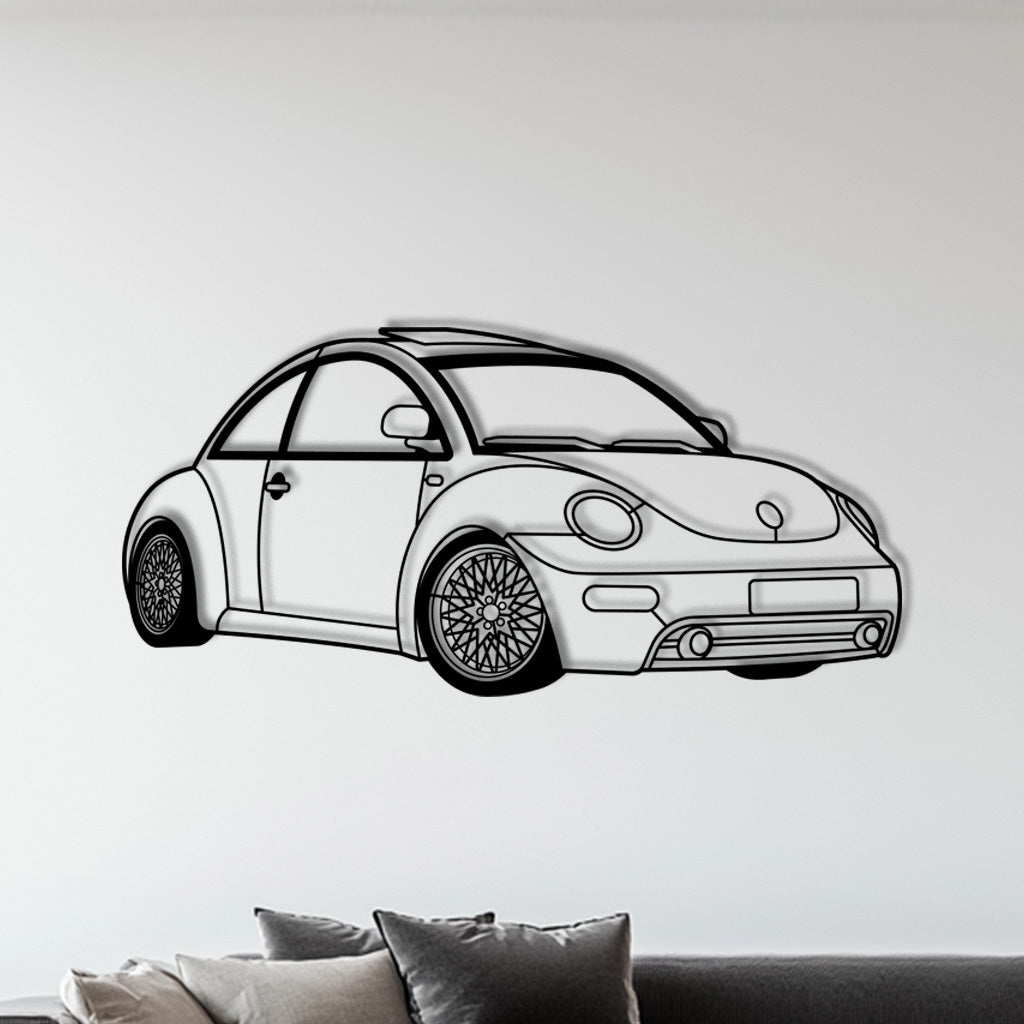 Beetle – Metall-Silhouette