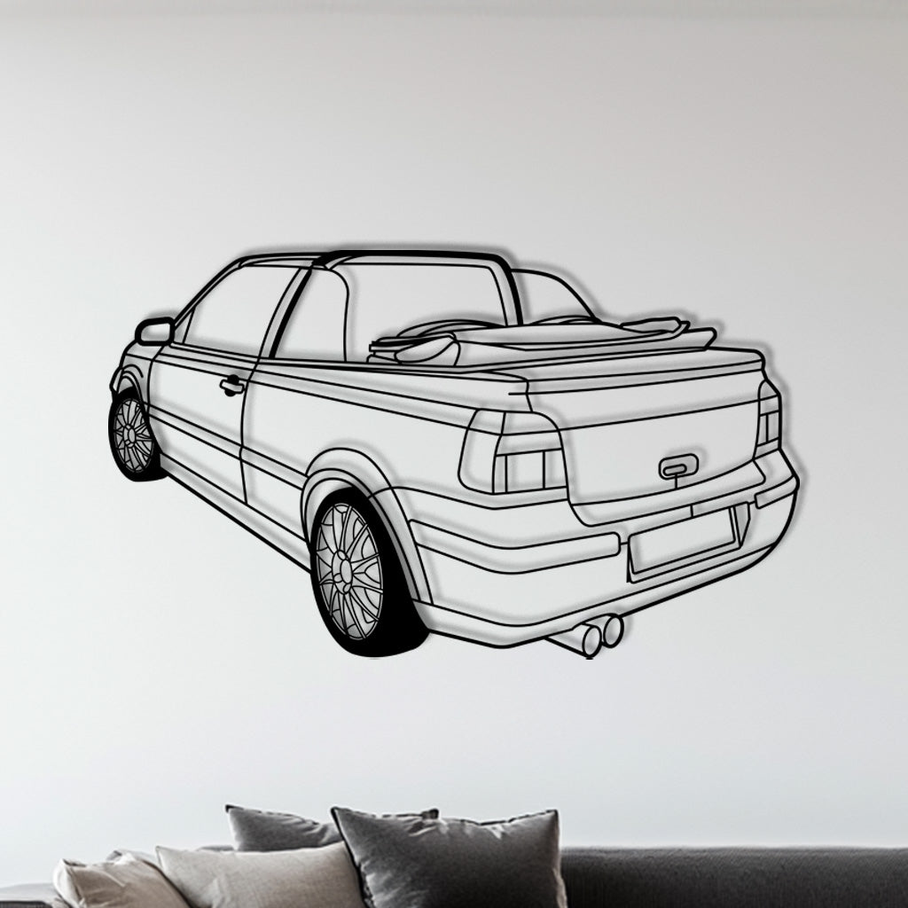 Golf 4 Cabrio – Metall-Silhouette