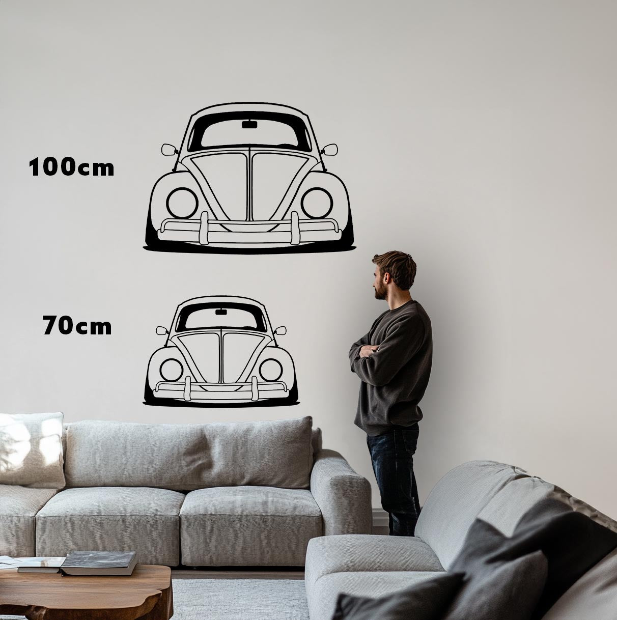 Käfer / Beetle Metall-Silhouette