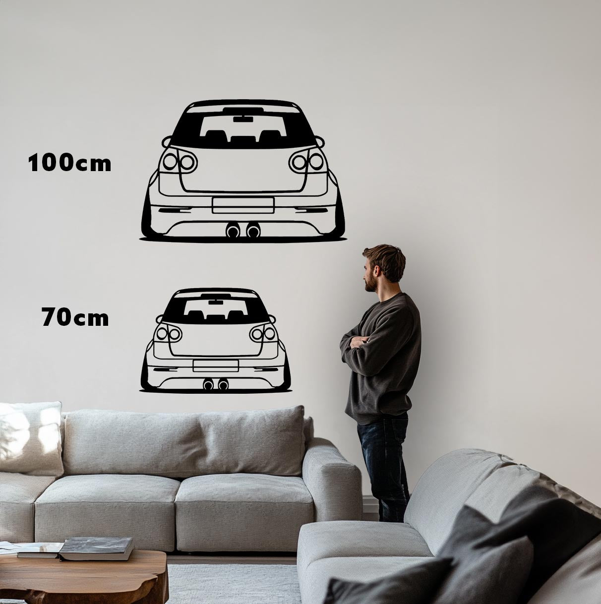 Golf 5 R32 Heck Metall-Silhouette