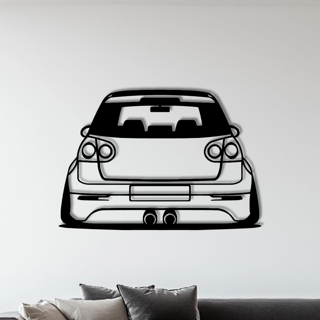 Golf 5 R32 Heck Metall-Silhouette