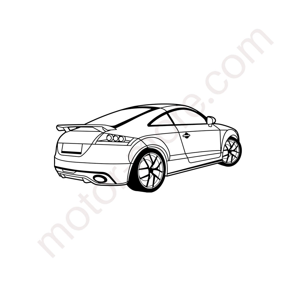 TT RS – Metall Silhouette