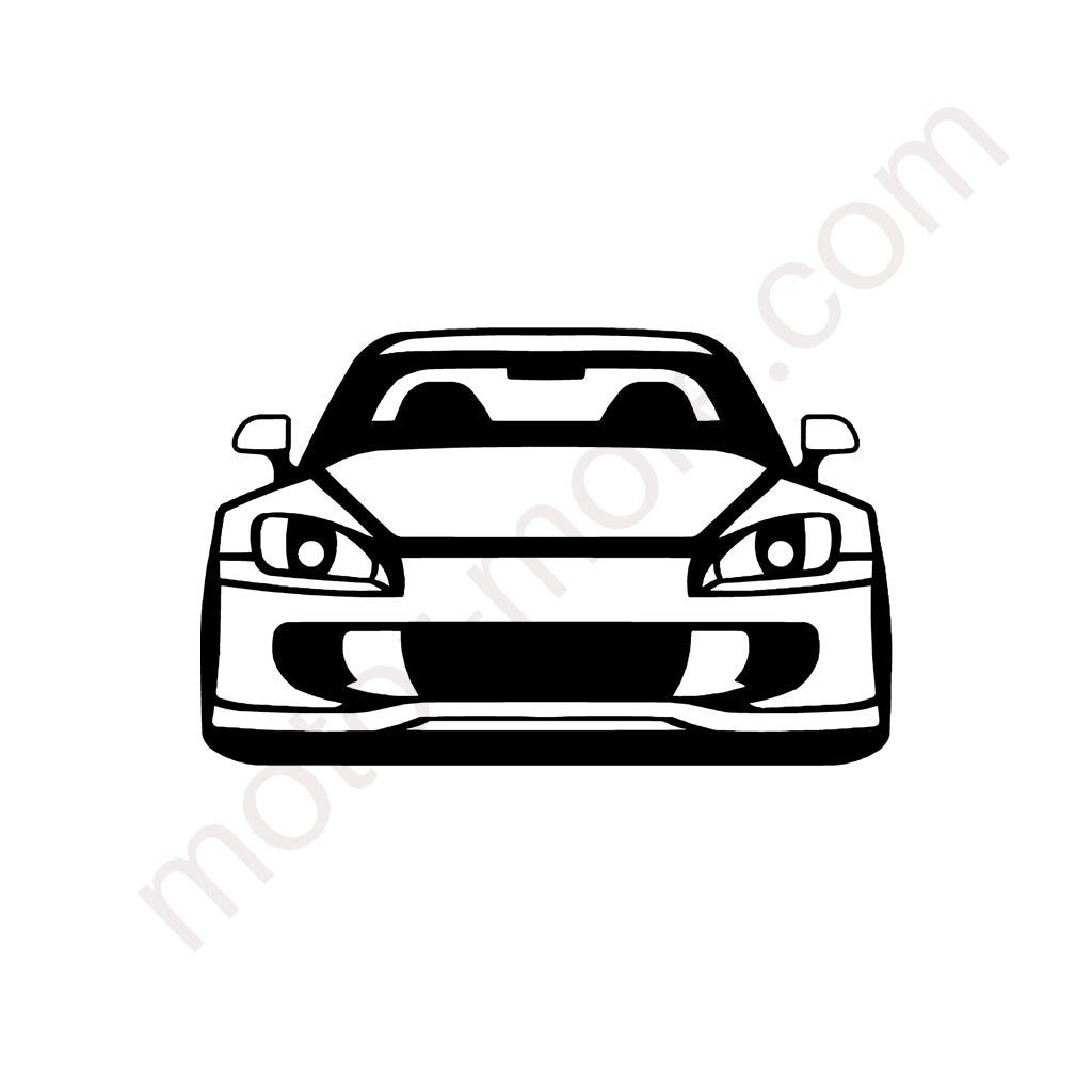 S2000 Front Metall-Silhouette