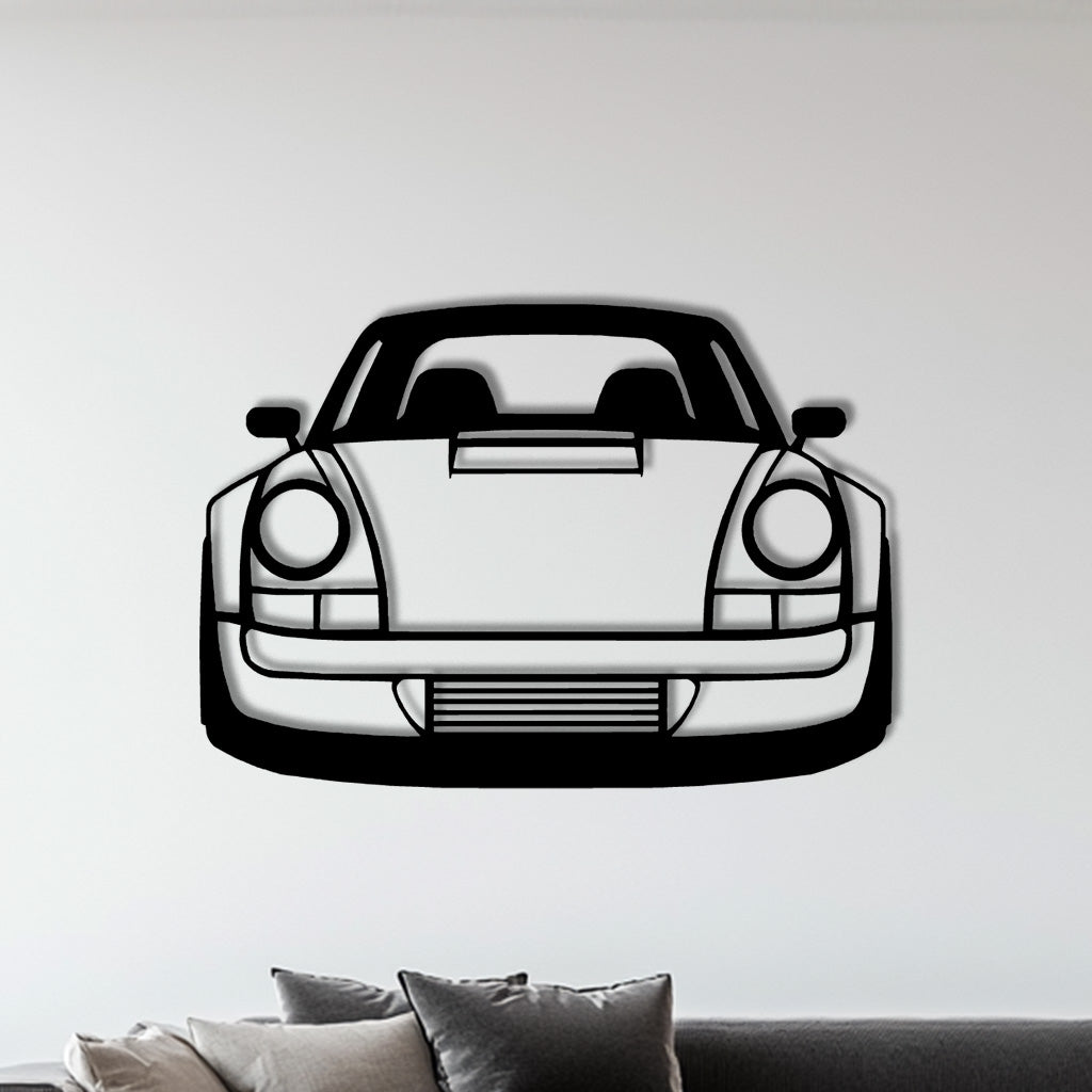 930 Turbo Front Metall-Silhouette