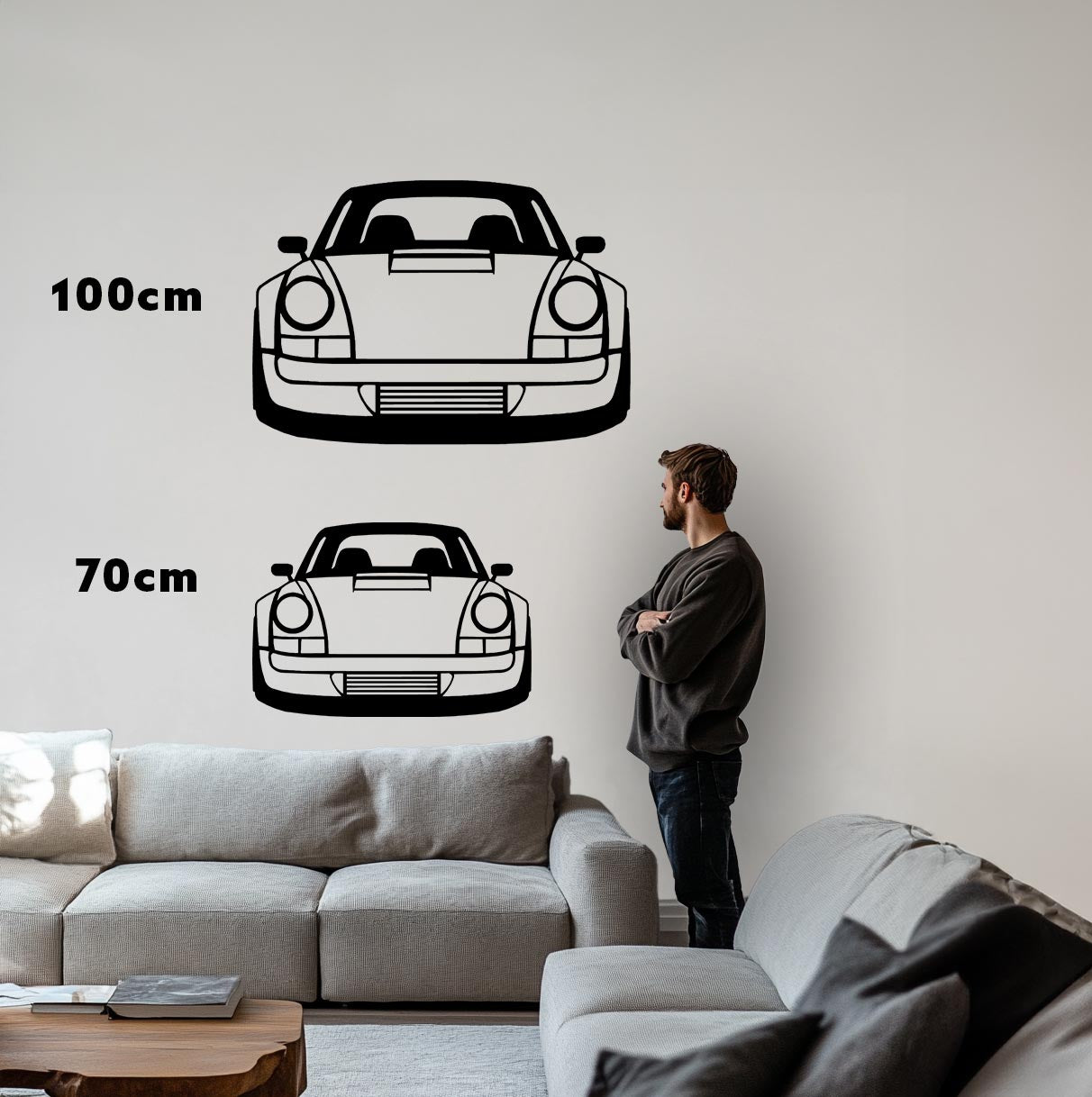 930 Turbo Front Metall-Silhouette