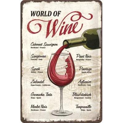 World of Wine – Metallschild – 20x30cm