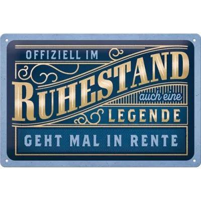 Offiziell im RUHESTAND… – Metallschild – 20x30cm