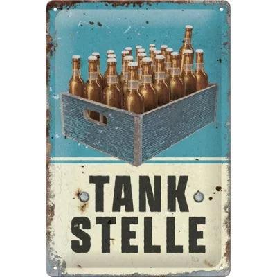 TANKSTELLE – Metallschild – 20x30cm