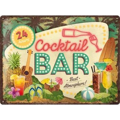 Cocktail Bar – Metallschild – 30x40cm