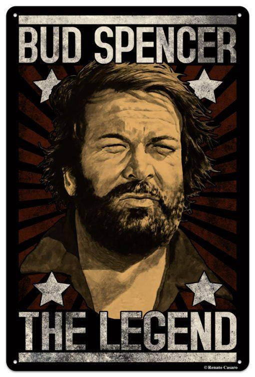 Bud Spencer – The Legend – Metallschild – 20x30cm