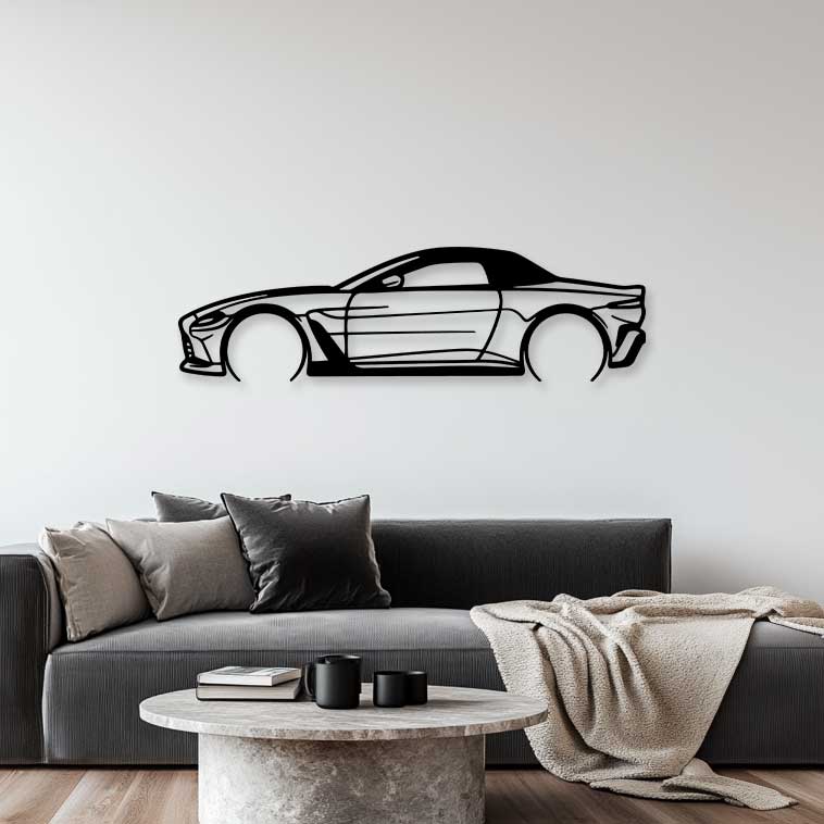 Aston Vantage Roadster Metall-Silhouette