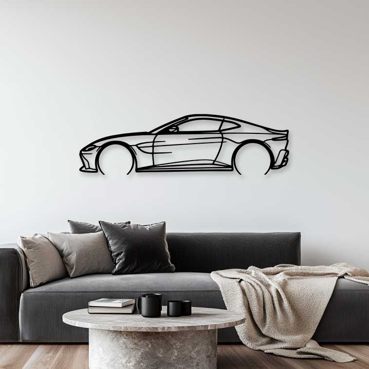 Aston Vantage Metall-Silhouette