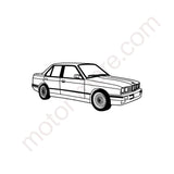 3er Limousine (E30) – Metall-Silhouette