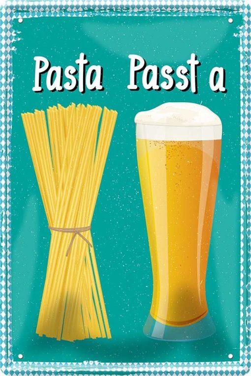 Pasta – Passt A – Metallschild 20 x 30 cm