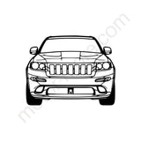 Cherokee SRT8 2012 Front Metall-Silhouette