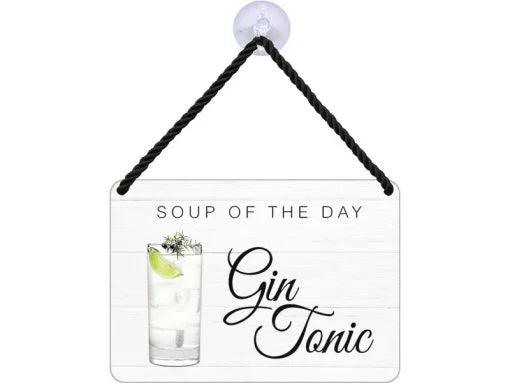 Soup of the Day – GIN TONIC – Hängeschild