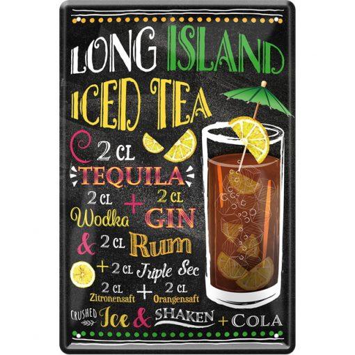 Long Island Iced Tea – Cocktail – Metallschild 20×30 cm