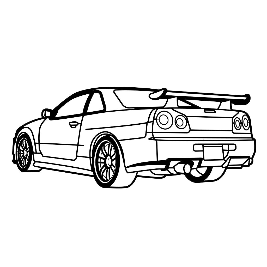 Skyline R34 back