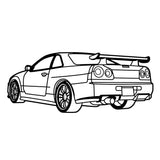 Skyline R34 back