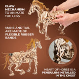 Mechanoid-Pferd 3D-Holzpuzzle
