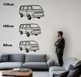 T3 Bus – Metall-Silhouette