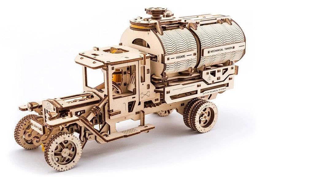 Tankwagen mit Selbstantrieb 3D-Holzpuzzle