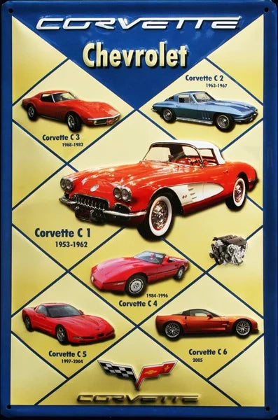 Chevrolet Corvette Collage – 20x30cm