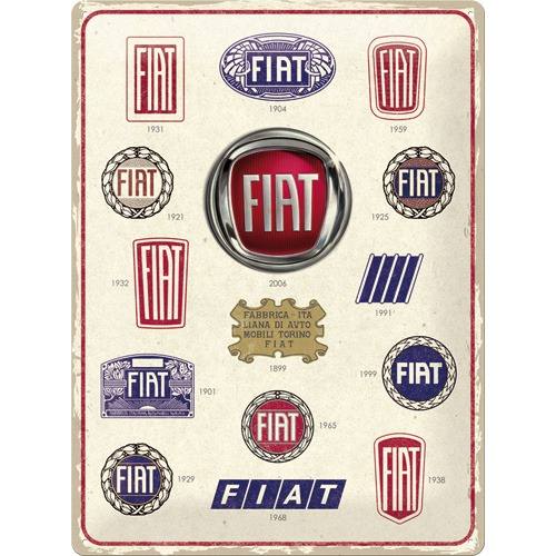 Fiat – Logo Evolution – Metallschild - 30x40cm