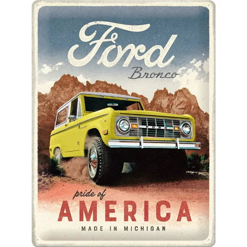 Ford Bronco – Metallschild 40×30 cm