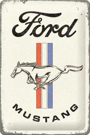 Ford Mustang – Horse and Stripes Logo – 20x30cm