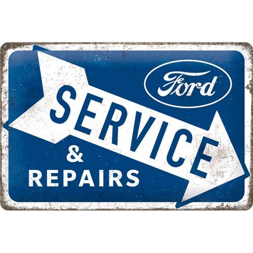 Ford – Service and Repair – Metallschild 20x30cm