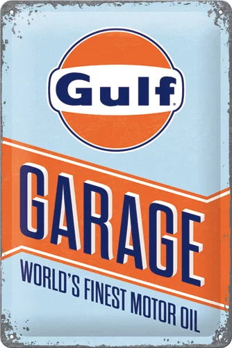 Gulf Garage – Worlds Finest Motoroil – 20×30 cm